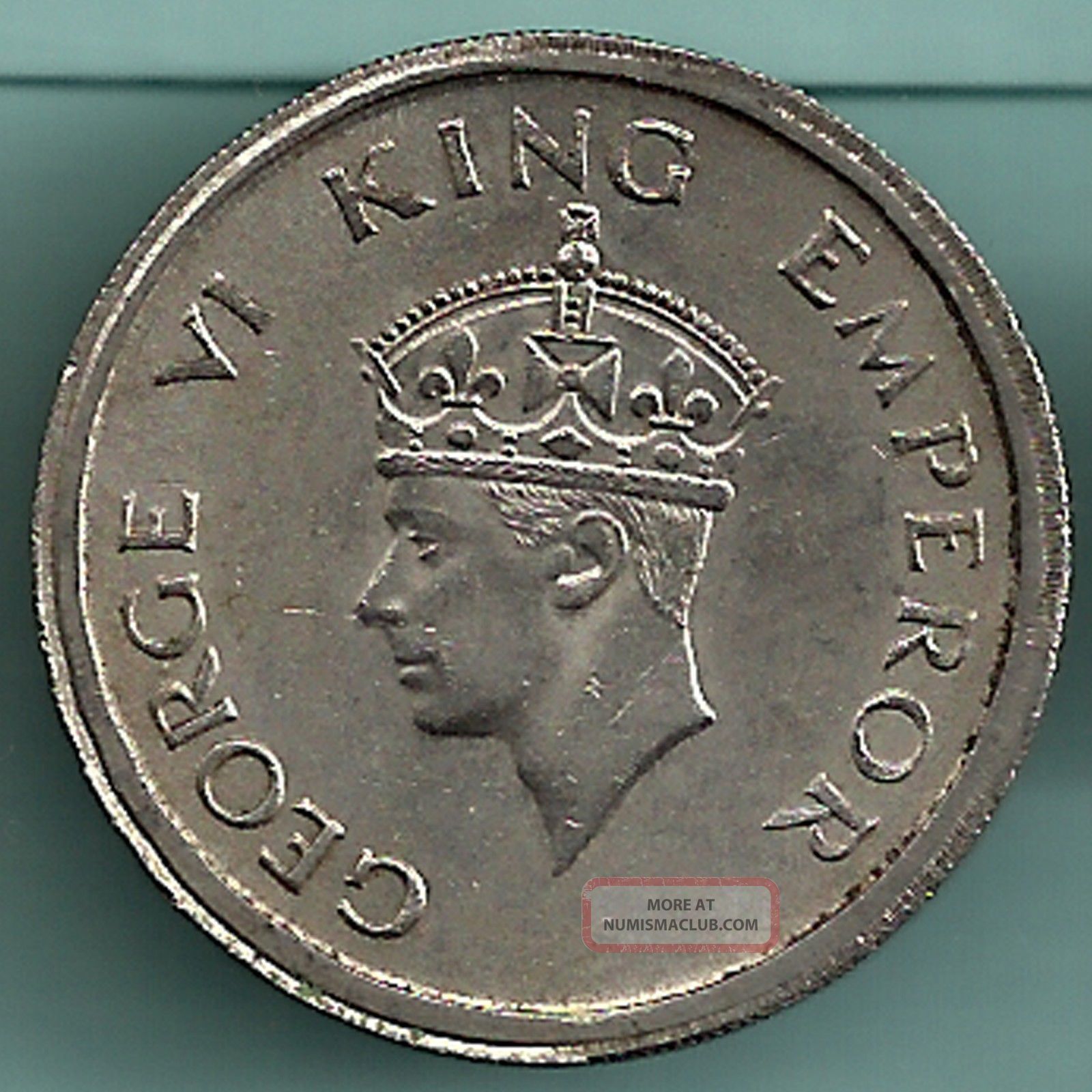 British India - 1947 - King George Vi Emperor - One Rupee - Rare Coin British photo