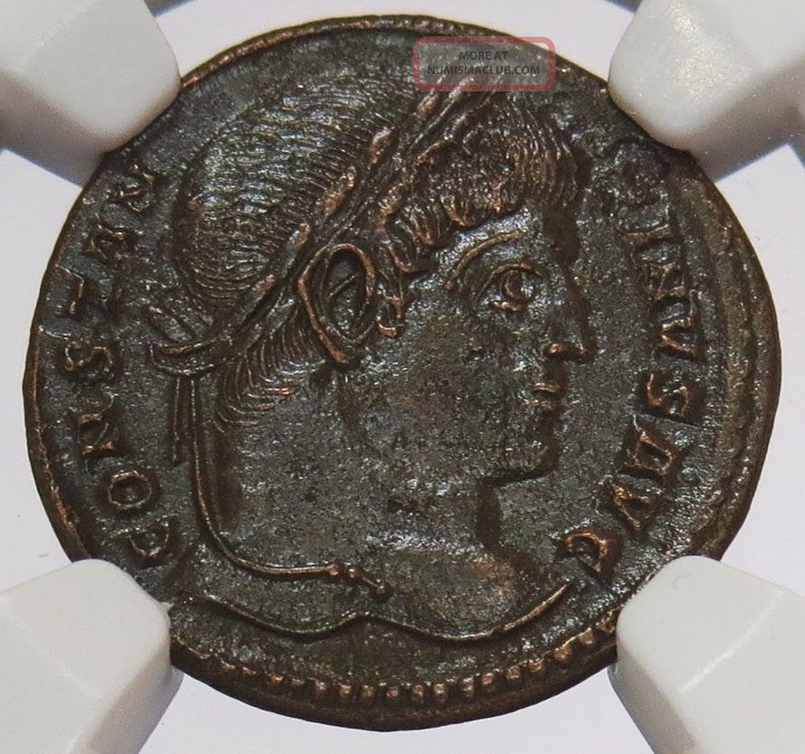 Year 307 - 337 Ad Roman Empire Ae3 (bi Nummus) Constantine I Coin Ngc