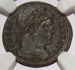 Year 307 - 337 Ad Roman Empire Ae3 (bi Nummus) Constantine I Coin Ngc About Unc. photo