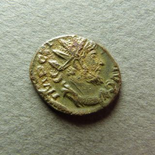 Roman Gallic Empire Coin Antoninianus Tetricus Hilaritas Ric 80 photo