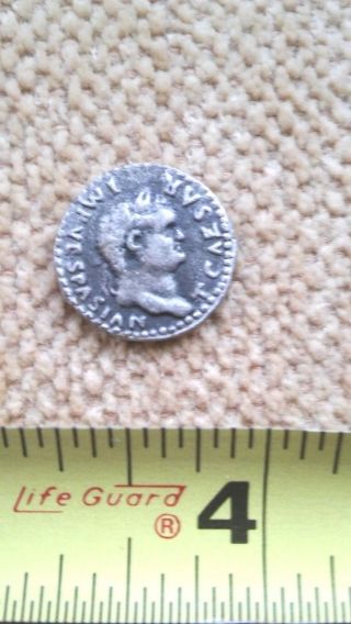 Ancient Caesar Silver Roman Coin 69ad Vespasian Denarius Emperor Imperial Rare photo