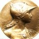 French Marianne Lady - Patria - Splendid 1933 Antique Art Medal Signed A.  Rivet Exonumia photo 1