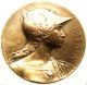 French Marianne Lady - Patria - Splendid 1933 Antique Art Medal Signed A.  Rivet Exonumia photo 2