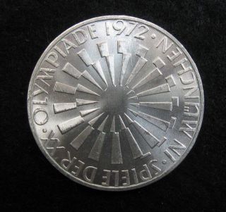 1972 G Germany - 10 Mark - Silver Coin - Ch Bu - Munich Olympics photo