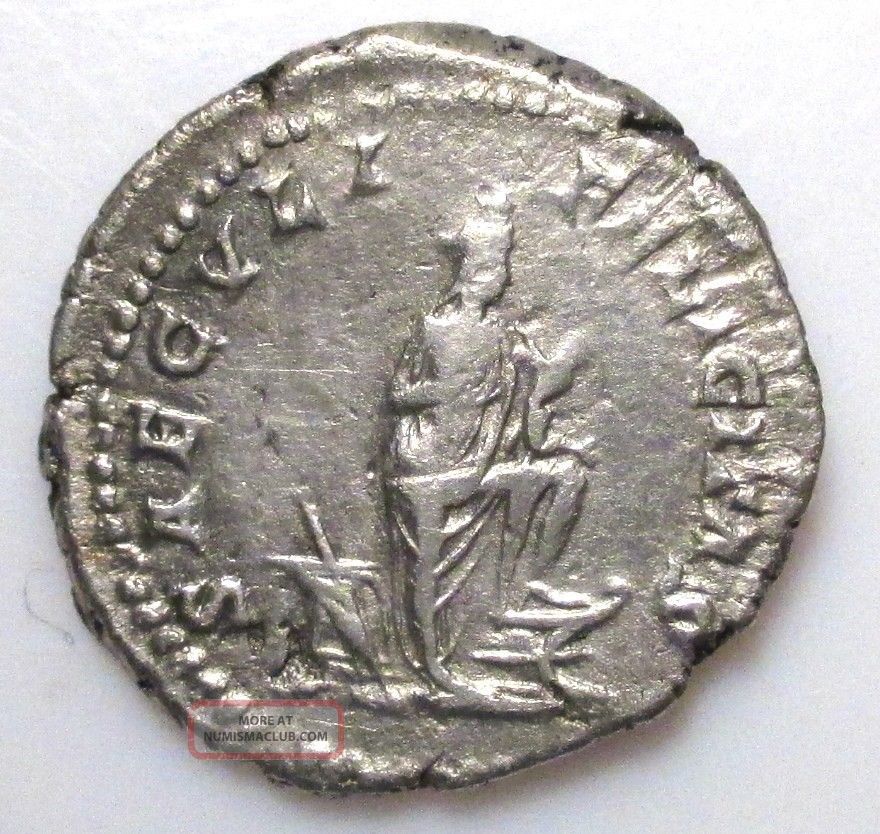 Julia Domna - Silver Ar Denarius Coin - 194 - 217 Ad - Roman Imperial