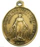 The Miraculous Medal To Daughters Of Mary - Large Antique Medal Pendant Exonumia photo 1