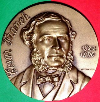 Music /belgian Cesar Franch Bronze Medal By Humberto M. photo