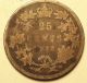 1872 H Canada 25 Cent Silver Quarter Victoria Coins: Canada photo 1