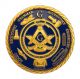 Freemasonry,  Masonic Emblem Symbol,  Compasses,  24k Gold Plated Coin Token Coins: World photo 1