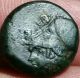 Dionysios I Sicily Syracuse 490 - 390 Bc.  Ae Hemilitron.  Hippocamp 16 Mm.  Rare Coins: Ancient photo 1