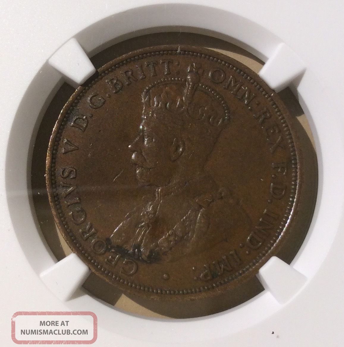 Australia One Penny 1915 Ngc Au 50 Bn Pre-Decimal photo