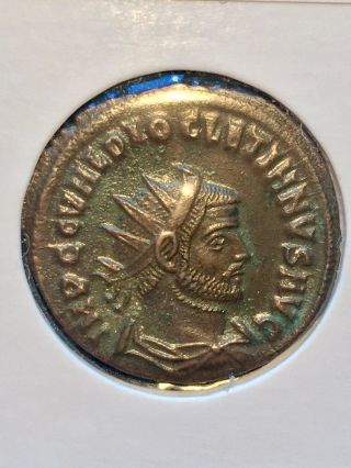 Diocletian 293 - 305ad Bronze Antoninianus Ric 306 Ancient Roman Coin Cyzicus photo