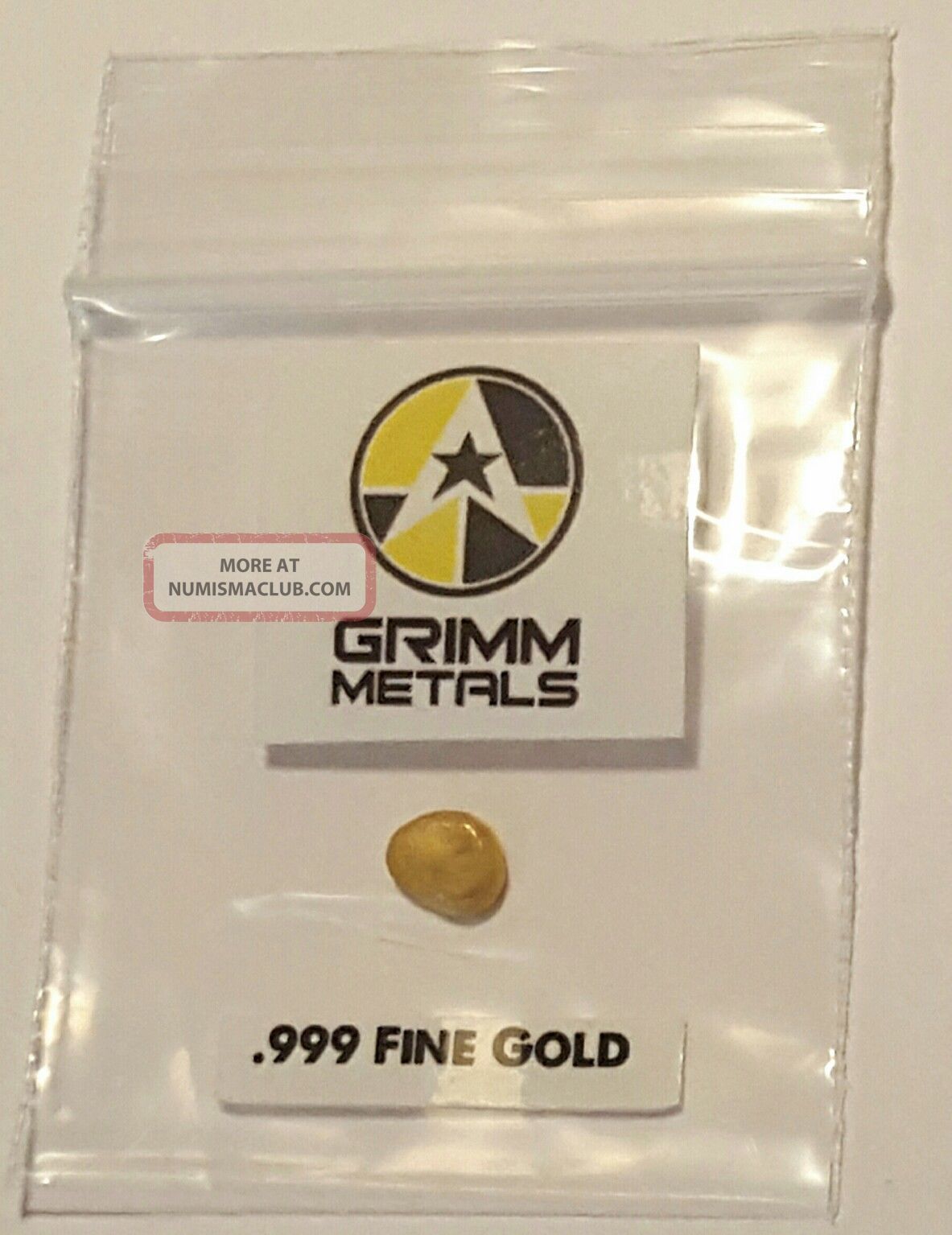 1 Gram .999 Fine 24k Gold Shot Grimm Metals 