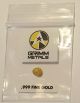 1/2 Gram.  999 Fine 24k Gold Round - Hand Poured - Hand Stamped - Grimm Metals Gold photo 6