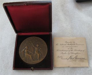 1908 Canada Official Bronze Medal For The Tercentenary Of Quebec Unc photo