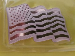 American Flag 1 Oz Troy.  999 Fine Silver photo