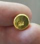5 Gram.  999 Fine 24k Gold Round - Hand Poured - Hand Stamped - Grimm Metals Gold photo 2