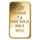 Pamp Suisse.  9999 Fine Gold 1 Gram Bar Fortuna Veriscan Bullion Ingot W/assay Bars & Rounds photo 1