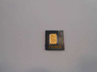 Gold Pamp - Suisse - Fortuna - 1 Gram Solid Goldsealed Bar photo