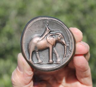 French Medaille; Spain,  Carthago Nova,  Melqart,  2nd Punic War,  Elephant,  Hannibal photo