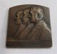 1930 Belgium Bronze Art Deco Medal Louis Dumont - Wilden,  G.  Garnir,  L.  Souguenet Exonumia photo 3