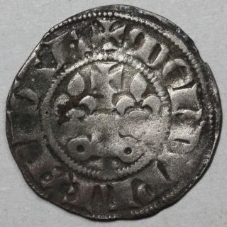 1285 - 1314 Medieval France Philippe Iv Silver Double Tournois Coin (16051502r) photo