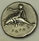 Ancient Greek Roman Coin Italy Calabria Tarentum Nomos Silver Ish Coin 300 Bc Coins: Ancient photo 8