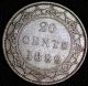 Newfoundland.  20 Cents 1889.  Queen Victoria.  Km 4.  Silver Coin. Coins: Canada photo 1