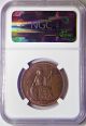 1940 Penny Great Britain Ngc Ms - 64 Bn Km 845 Penny photo 3