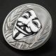 Guy Fawkes Mask Anonymous V For Vendetta 1oz Black Proof Silver Coin 2016 Ci Australia & Oceania photo 4