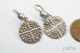 Antique Medieval English Silver Edward I Long Cross Penny Coin Earrings C1310 Coins: Medieval photo 1