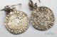 Antique Medieval English Silver Edward I Long Cross Penny Coin Earrings C1310 Coins: Medieval photo 3