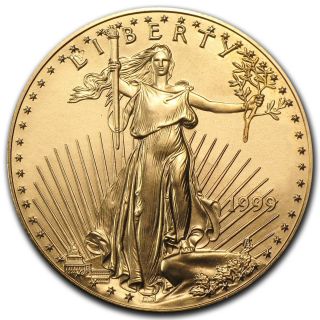 1999 1 Oz Gold American Eagle Coin photo