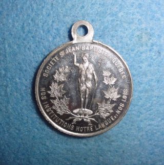 Quebec,  Canada Medal - - 1880 Society St.  John The Baptist Conv,  Leroux - 1735 photo
