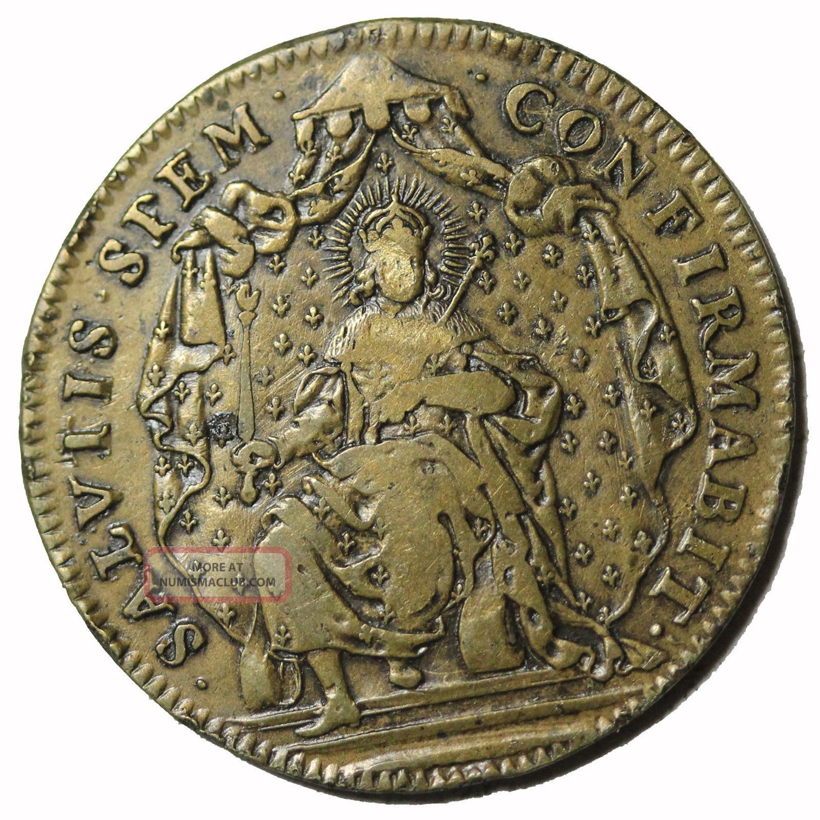 France Dated 1647 Corporations Gold Silver Silk Merchants Jeton Token F.  4852 Exonumia photo