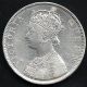 British India - 1862 - Victoria Queen - 2/0 Dots - One Rupee - Rare Silver Coin British photo 1