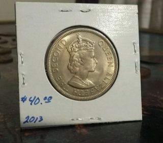Seychelles 1968 Rupee Km 13 Uncirculated Coin Look & Bid Buy It Now photo