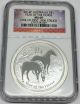 Australia 2014 - P Silver Dollar Year Of The Horse Ngc Ms69 One Of The First 1000 Australia photo 4