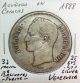 Venezuela Silver Coin 1888 Gram 25,  5 Bolivares Scarce Date Venezuela photo 2