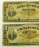 1 - 1921 Philippine National Bank 10 Pesos & 2 Victory Philippines 1 Peso Treasury Asia photo 4