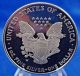 2004 $1 American Eagle Silver Dollar Proof Us Coin Bullion 1 Oz 999 Fine Silver photo 1