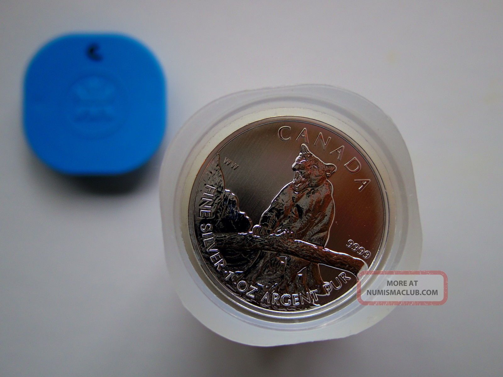 2012 Canada Wildlife Series Cougar 1 Oz.  9999 Silver Coin In Capsule Coins: Canada photo