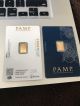 1 Gram Pamp Suisse Gold Bar.  9999 Fine Veriscan (in Assay) Bars & Rounds photo 1