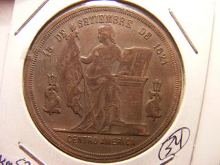 Honduras Silver 1 Peso,  1887,  Vf photo