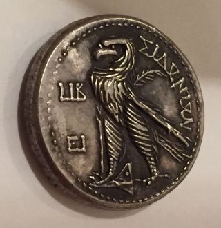 Ancient Greek Roman Coin Phoenicia Sidon Tetradrachm 100 Bc - 100 Ad Circus photo