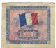 Ww2 Authentic Drapeau 2 French Franc Note Europe photo 1