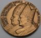 Vatican Medal Canonization Of Popes John Xxiii.  & John Paul Ii.  2014 - Bronze Exonumia photo 1