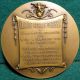 Claude Debussy - French Composer/ Musical Angel & Text 80mm Bronze Medal Exonumia photo 1