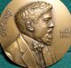 Claude Debussy - French Composer/ Musical Angel & Text 80mm Bronze Medal Exonumia photo 2
