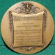 Russian Composer Sergei Prokofiev / Musical Angel & Text 80mm Bronze Medal Exonumia photo 1